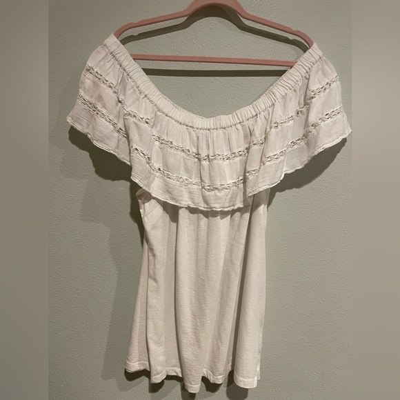 Lane Bryant white off shoulder top. size 26/28 - Picture 1 of 6